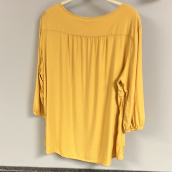 Faded glory mustard yellow detailed shirt xxl 20 - Picture 5 of 8